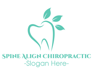 Green Dental Tooth logo design