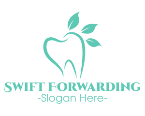 Green Dental Tooth logo design