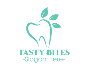 Blue Tooth - Green Dental Tooth logo design