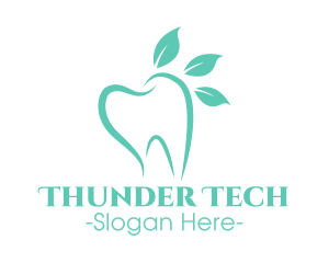 Green Dental Tooth logo design