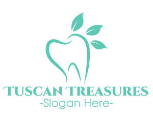 Green Dental Tooth logo design