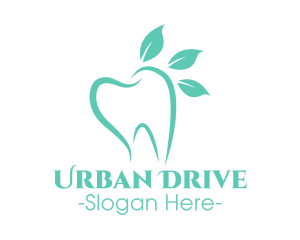 Green Dental Tooth logo design