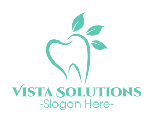 Green Dental Tooth logo design