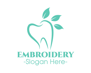 Green Dental Tooth logo design