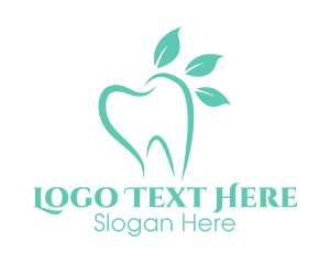 Green Dental Tooth Logo