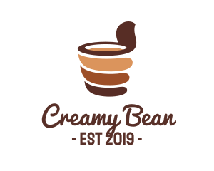 Latte - Chocolate Coffee Drink Mug logo design