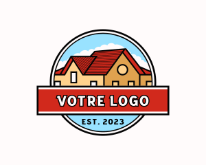 Repair - Roofing House Real Estate logo design