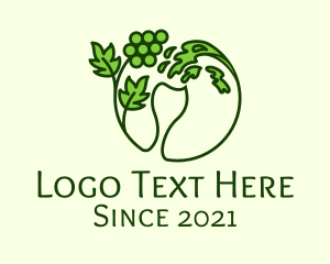 Liquor - Liquid Grape Glass logo design