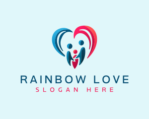 Love Heart Family logo design