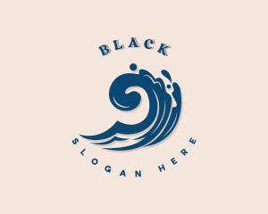 Splash - Clam Shell Beach logo design