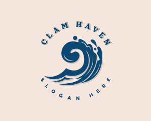 Clam - Clam Shell Beach logo design