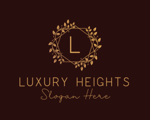 Luxury Wreath Ornament logo design