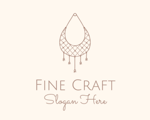 Wall Hanging Macrame Basket logo design