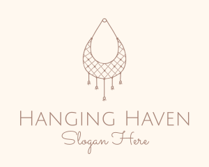 Wall Hanging Macrame Basket logo design