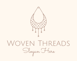 Woven - Wall Hanging Macrame Basket logo design