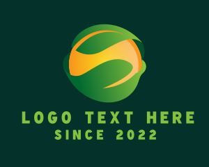 Herbal - 3D Sun Leaf Farming logo design