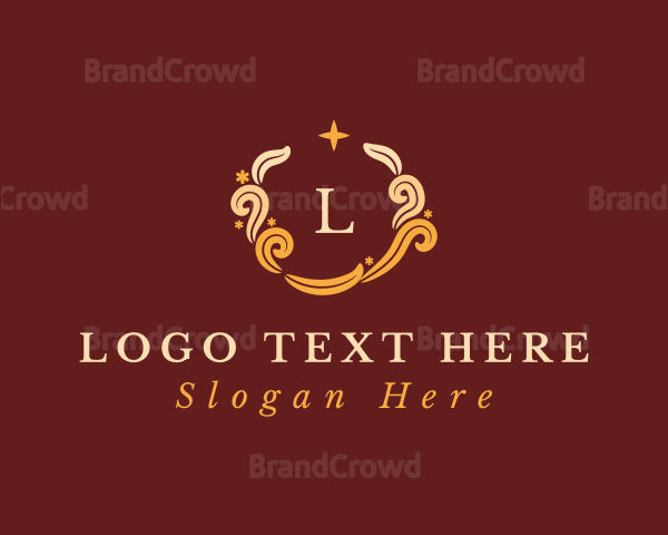 Golden Wedding Luxury Logo