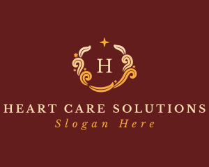 Golden Wedding Luxury  logo design