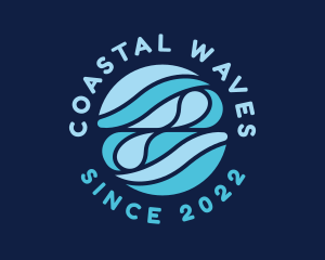 Water Wave Droplet logo design