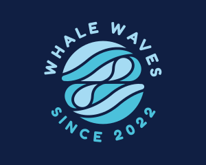 Water Wave Droplet logo design