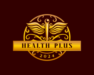 Medical Caduceus Health logo design