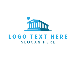 Ancient Greek - Parthenon Greek Temple logo design