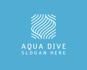 Fluid Aquatic Wave  logo design