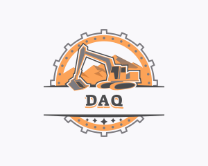 Backhoe - Backhoe Mountain Excavator logo design