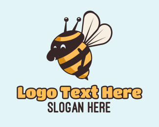 Fun Bumblebee Mascot logo design
