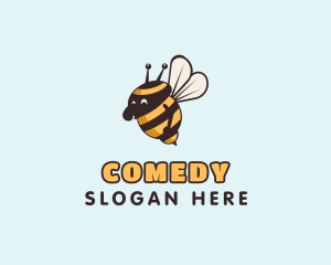 Fun Bumblebee Insect Logo
