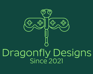 Dragonfly Gaming Controller logo design