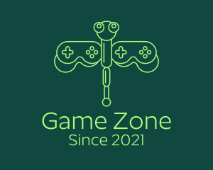 Online Gamer - Dragonfly Gaming Controller logo design
