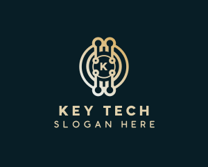 Crypto Currency Blockchain logo design