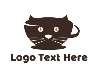 Coffee Cat Logo Brandcrowd Logo Maker