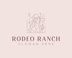 Cowgirl - Cowgirl Rodeo Saloon logo design