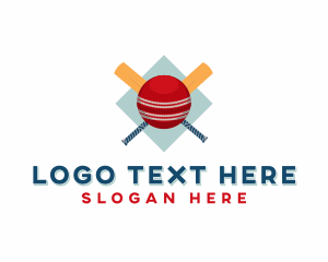 Cricket - Sports Cricket Ball Paddle logo design