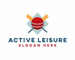 Recreational - Sports Cricket Ball Paddle logo design