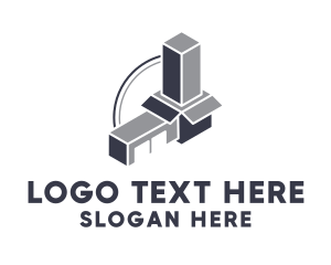 Container - Box Package Warehouse logo design