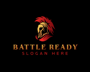 Spartan Gladiator Warrior logo design