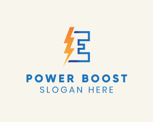 Charger - Lightning Bolt Electricity logo design