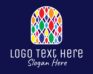 Stained Glass - Multicolor Decorative Pattern logo design