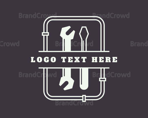 Plumbing Tools Banner Logo