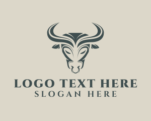 Matador - Elegant Bull Horn logo design