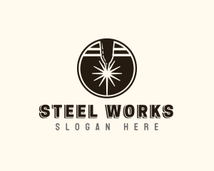 Industrial Factory Laser logo design