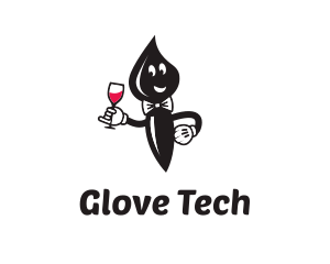 Glove - Brush Cartoon logo design