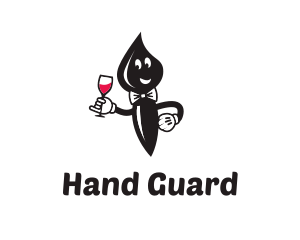 Glove - Brush Cartoon logo design