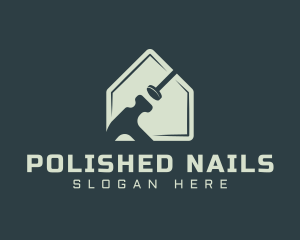 Carpentry Hammer Nail  logo design