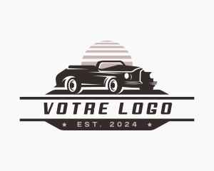 Retro Car Restoration Logo