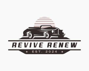 Retro Car Restoration logo design