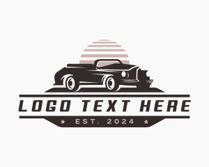 Transport - Retro Car Restoration logo design